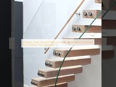 Aço inoxidável para fixação de suportes de painel para parafusos para escadas externas