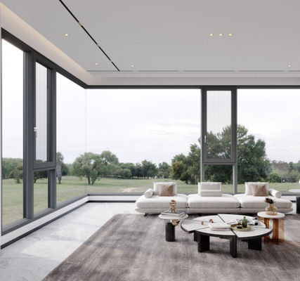 Fácil manutenção Janela de balanço de alumínio Janela de vidro balanço resistente à corrosão