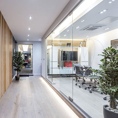 Alumínio Quadro Vidro Cubicle Paredes Dimensão personalizada com porta