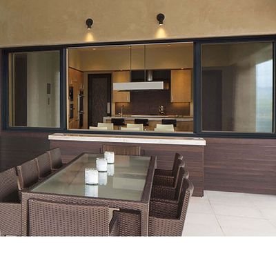 Janela deslizante de vidro duplo com estrutura de liga de alumínio e vidro isolado para uma vida útil de 50 anos