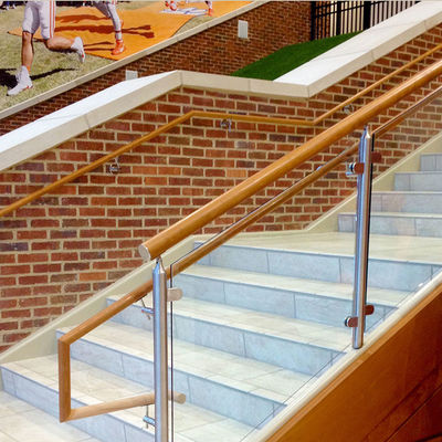 Painel de vidro temperado sem enquadramento Escalão Barranco Design ajustável Arco Gramp Clamp 304 316 Instalação