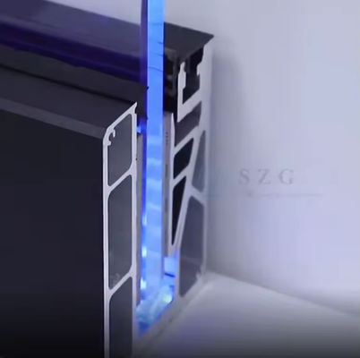 Balustrada de vidro Lamel U Channel Instalação montada em cima com vidro laminado