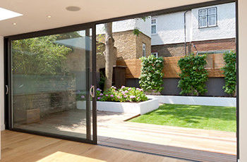 Revestimento em pó portas deslizantes de alumínio exterior personalizadas com perfil de alumínio