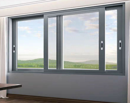 Portas deslizantes de alumínio de linha fina resistentes a furacões ao ar livre