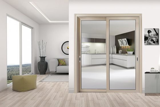 Porta deslizante de alumínio resistente ao tufão preto