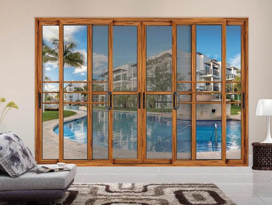 Portas de vidro deslizantes de alumínio grosso durável