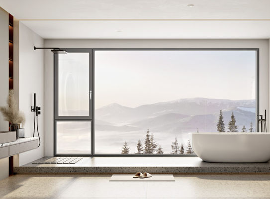 Janela giratória de alumínio fácil de limpar e resistente ao calor