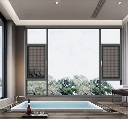 SZG Economia de espaço de alumínio para fora abrindo janelas para a máxima circulação de ar