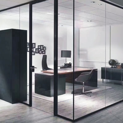 Porta giratória de alumínio grosso e durável vidro laminado isolado temperado