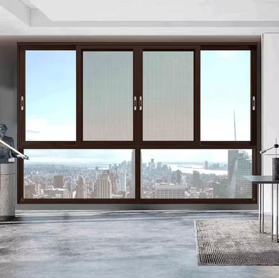 Janela deslizante de alumínio comercial personalizada para proteção contra insetos