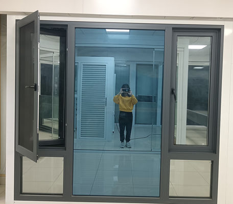 Anodizado Finished Aluminium Swing Window Customized Aluminum Casement Windows