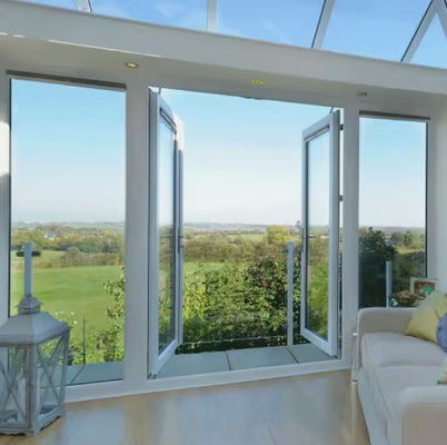 Superfície de revestimento em pó com porta giratória dupla de alumínio com isolamento comercial