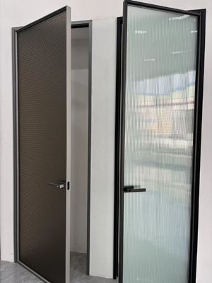 Porta giratória de alumínio pesada, quebra térmica, porta giratória de alumínio, porta de cozinha