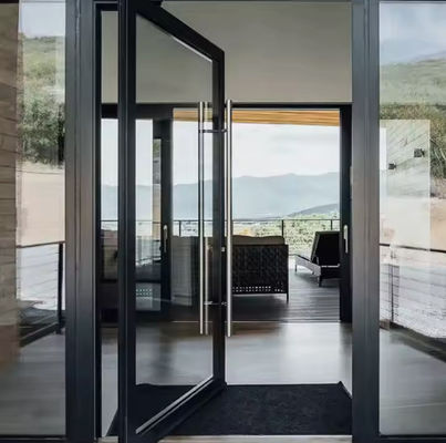 Porta giratória de alumínio pesada, quebra térmica, porta giratória de alumínio, porta de cozinha