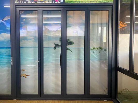 Portas de vidro dobráveis de trabalho pesado Instalação fácil e operação suave