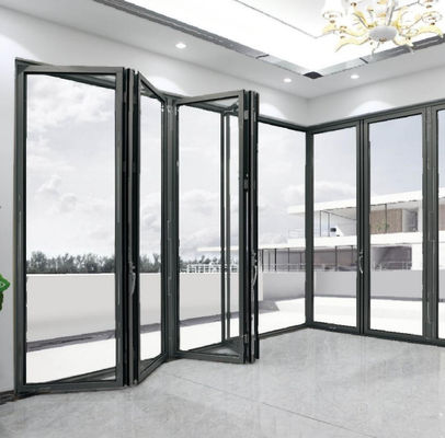 Revestimento em pó Portas de vidro duplicadas Exterior Resistente a tufões Para uso externo