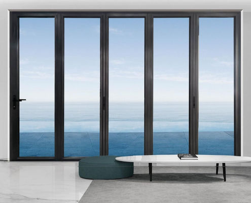 Resistência a furacões Porta interna de alumínio duplo revestimento em pó