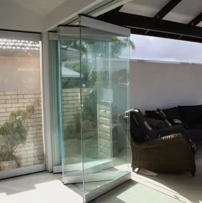 Porta de vidro dobrável de alumínio exterior