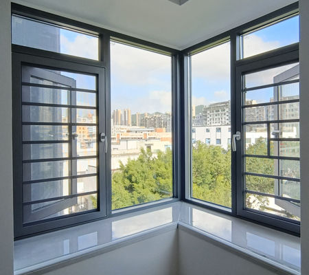 Janela balançante de alumínio personalizável revestida de pó