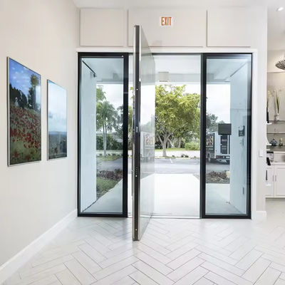 Portão de entrada de vidro laminado