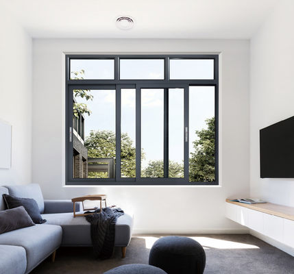 Janela deslizante de alumínio laminada temperada