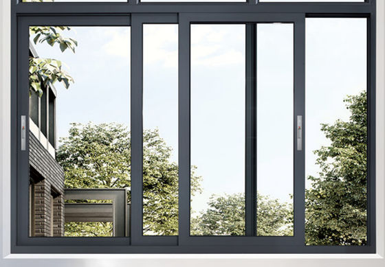 Janela deslizante de alumínio laminada temperada