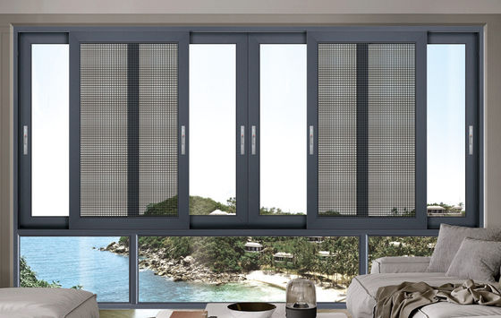 Substituição de janela deslizante de alumínio personalizável com laminado temperado