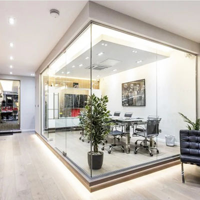 Paredes divisórias de vidro para escritórios comerciais Alta segurança Manutenção fácil