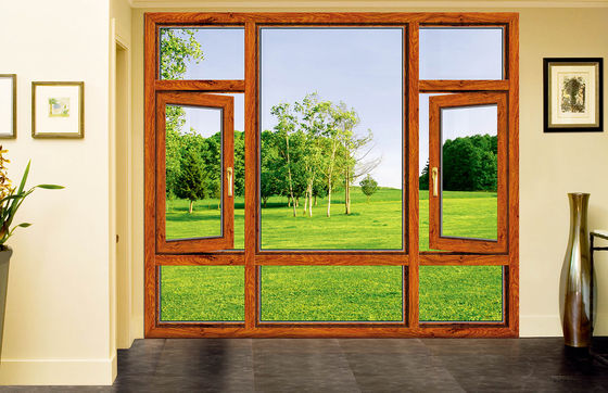 Revestimento em pó de alumínio inclinação virar janelas com resistência ao calor e à prova de som