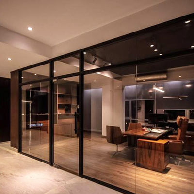 Comércio de vidro sem enquadramento Paredes de escritório vidro colorido personalizável