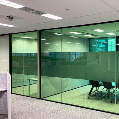 Comércio de vidro sem enquadramento Paredes de escritório vidro colorido personalizável