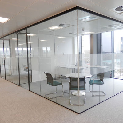 Design moderno Segurança Vidro sem enquadramento Paredes de escritório Vidro laminado insonorizado