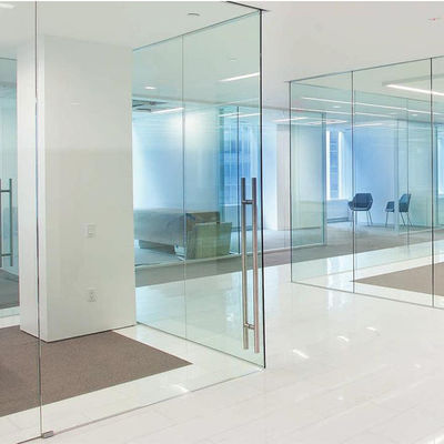 Profil de alumínio divisores de sala de vidro deslizantes de trabalho pesado com design moderno