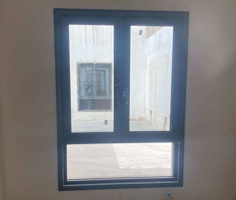 Janela de alumínio isolado de inclinação e virada Janela de alumínio personalizada