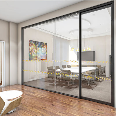 Proteção da privacidade divisórias de vidro comerciais personalizáveis com design moderno