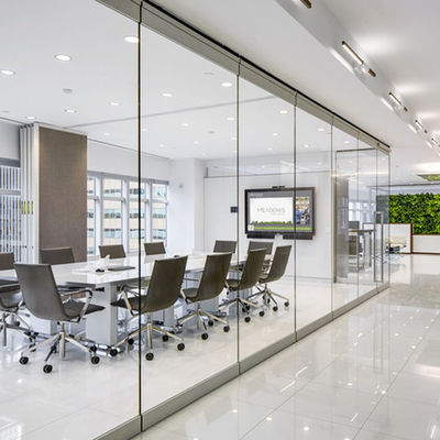 Portas de vidro de 8 mm personalizadas resistentes ao pó e à isolação acústica