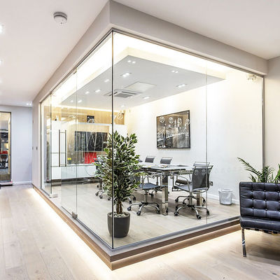 Alumínio Quadro Vidro Cubicle Paredes Dimensão personalizada com porta