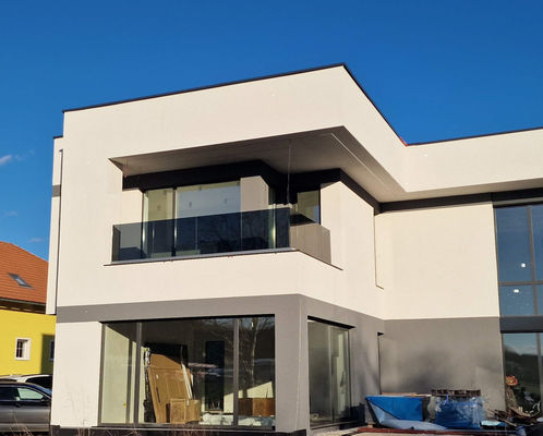 Balustrade de vidro suave, sem enquadramento, à prova de poeira e fácil de limpar