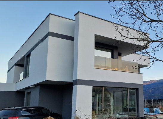 Balustrade de vidro suave, sem enquadramento, à prova de poeira e fácil de limpar