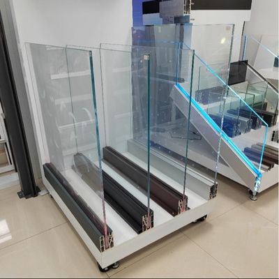 Balcão de vidro temperado estável Balustrade Sistema de canalização de vidro U com mangueira de alumínio