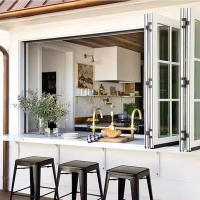 Janela de vidro temperado de aço/alumínio com fácil instalação e tratamento de superfície personalizável