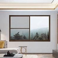 Janela de alumínio de ruptura térmica com hardware de aço inoxidável para construção