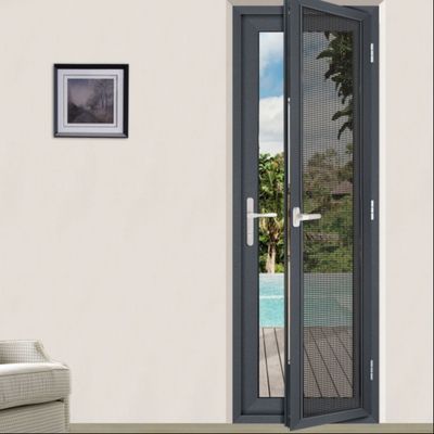 Porta giratória de vidro duplo de alumínio