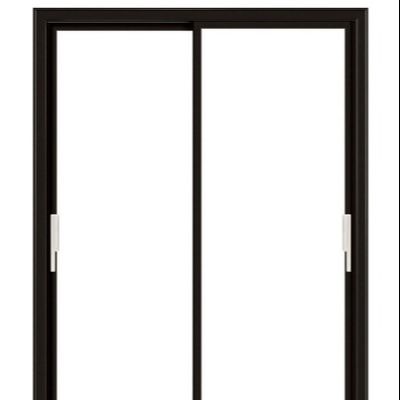 Porta de vidro deslizante preta de acordeão interno fechável grande e moderno Porta de vidro dupla personalizada