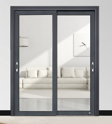 Porta deslizante de alumínio para apartamentos ou residências com função de prevenção de fumaça de óleo de design moderno