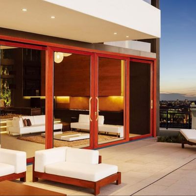 Performance Firm Durável Large porta de vidro deslizante para longa vida span de 50 anos