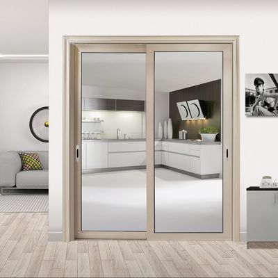 Porta deslizante de alumínio de longa duração para prevenção de fumaça de óleo 50 anos de vida útil e alta eficiência energética