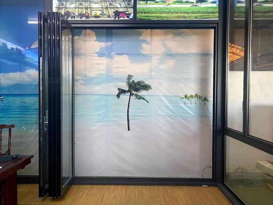 Sistema de porta dupla de alumínio para uso doméstico em restaurantes