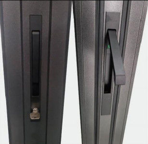Porta dobrável de alumínio resistente a intempéries com bloqueio de vários pontos