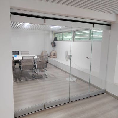 Slimline Alumínio Bifold Portas Indoor Balcão Desenho Deslizante dobrável Bifold Alumínio Porta de Vidro